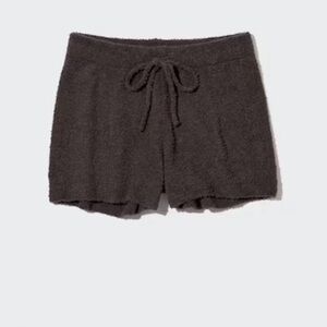 UNIQLO Size S Soft Fluffy Shorts in Dark Brown